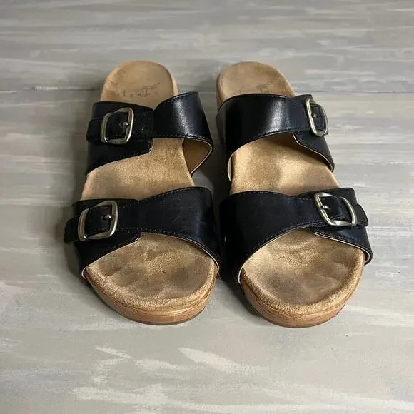 Dansko Leeann Black Burnished Calf 38 (US Women's 7.5-8) Regular - Picture 3 of 7